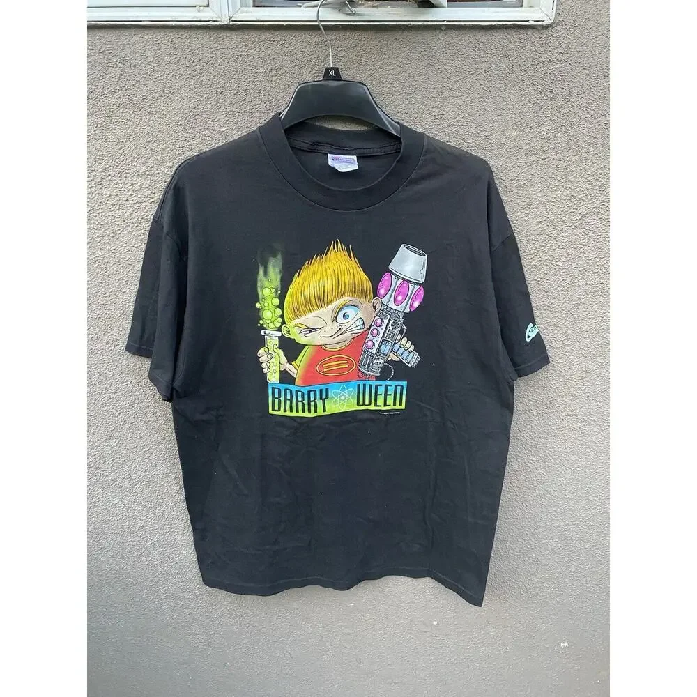Vintage Y2K Barry Ween T Shirt Size XL Black 2000 - Picture 2 of 11